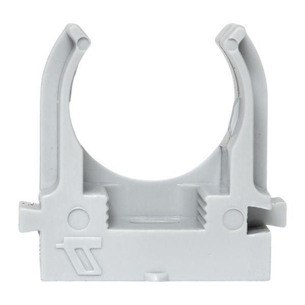 Держатель для труб (клипса) d20мм для монтажн. пистолета сер. (уп.100шт) Plast EKF derjp-z-20