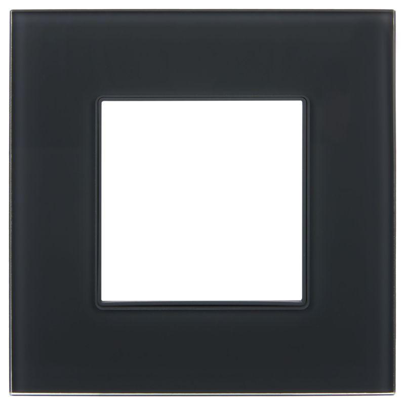 Рамка 1-м SKANDY SK-F21G стекло графит IEK SK-M12-G-K53