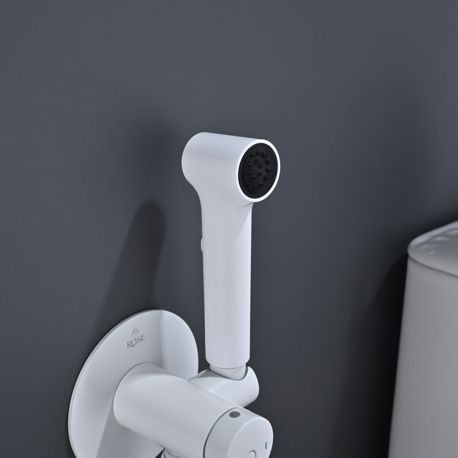 Гигиенический душ со смесителем Rose R235C, белый