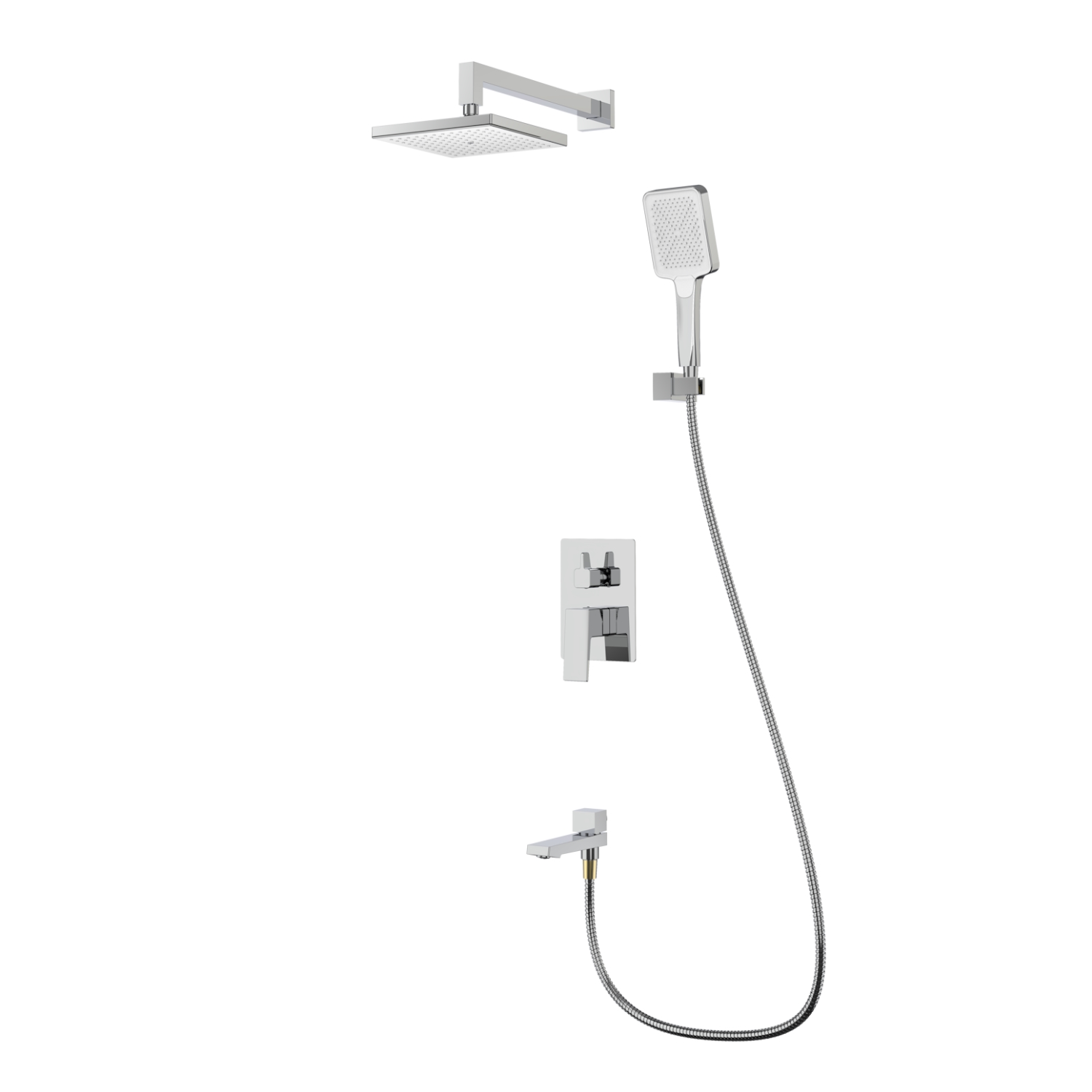 Душевая система встраиваемая Splenka S01.27, хром