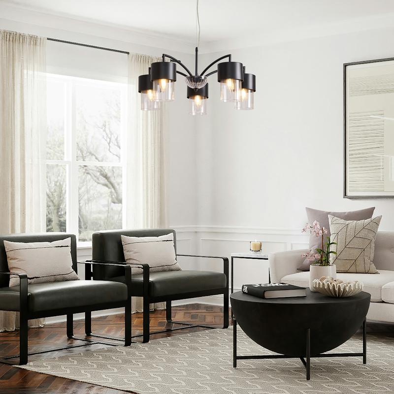 Светильник подвесной Lumin 5х40Вт E14 IP20 Freya FR5515PL-05B