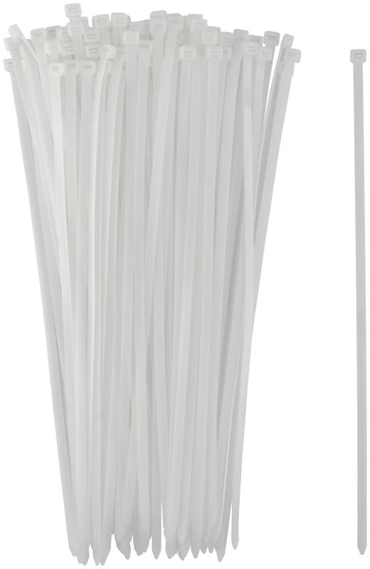 Хомут для проводов 7.6х400мм нейлон. бел. (уп.100шт) FIT 60382