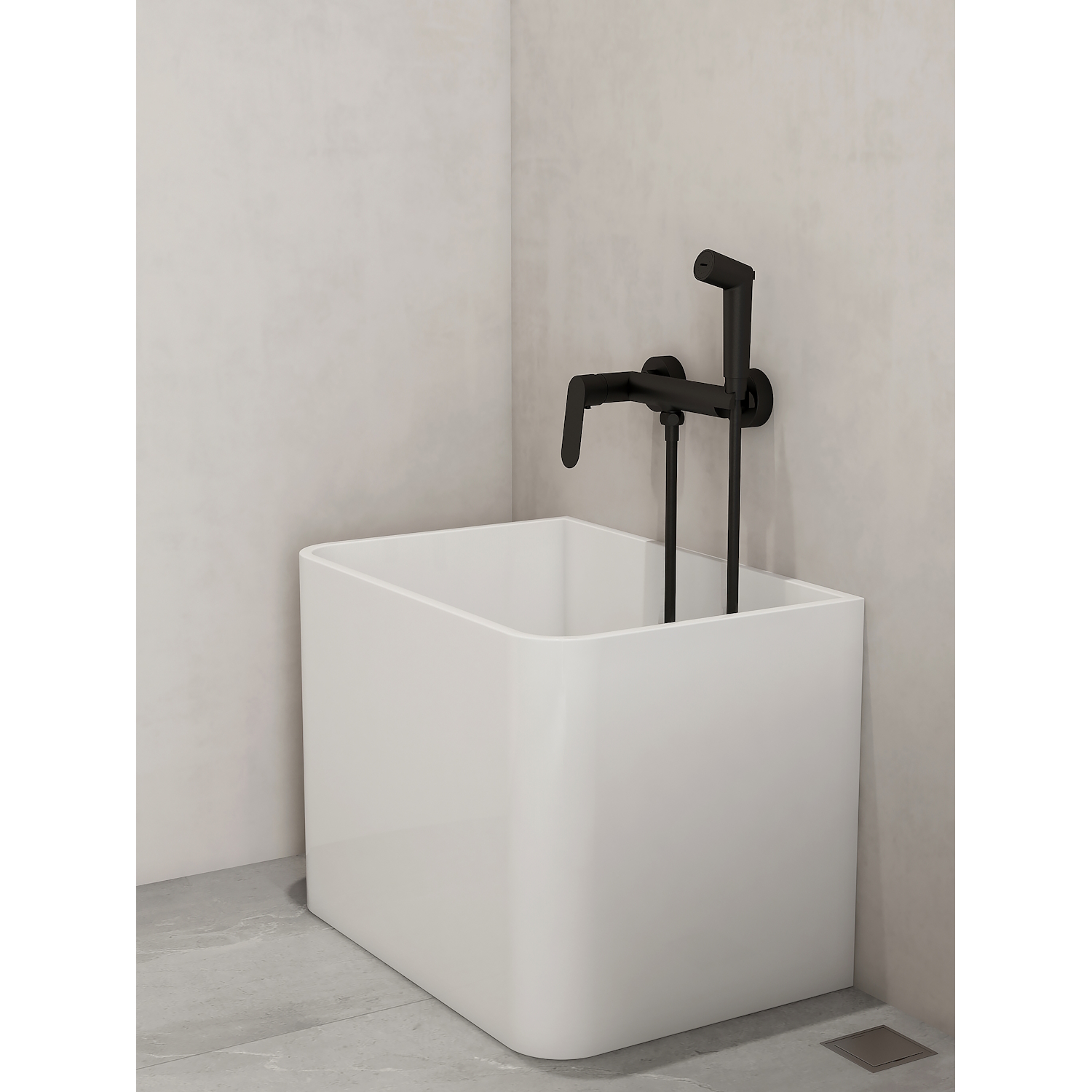 Гигиенический душ со смесителем Splenka S41.51.06, черный