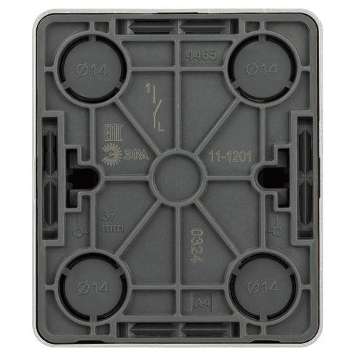 Выключатель 1-кл. ОП Эксперт 11-1201-03 IP20 10АХ-250В алюм. Эра Б0063014