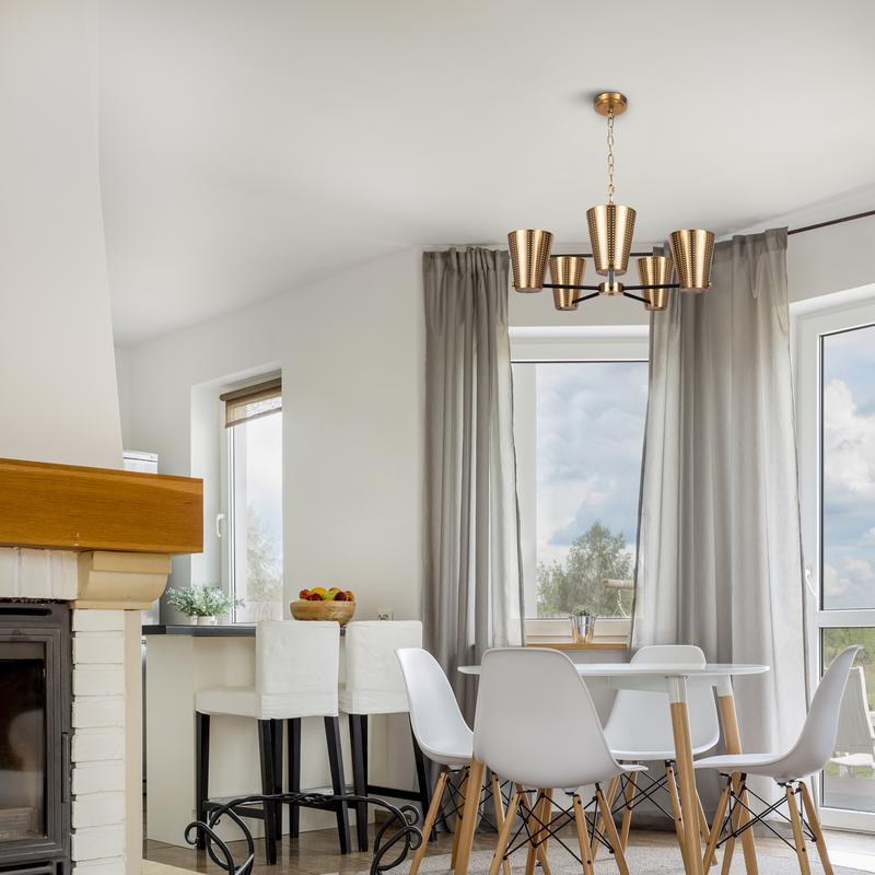 Светильник Terra 40Вт E14х5 IP20 подвесной Freya FR5260PL-05BS