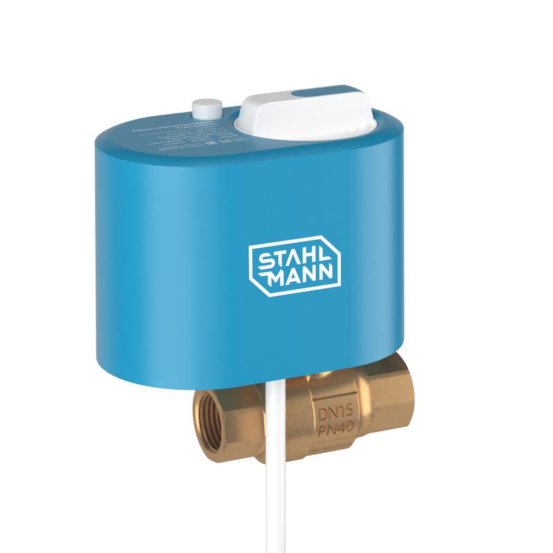 Кран шаровой с электроприводом 1/2F 12В Stahlmann 2282755