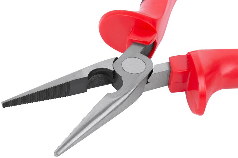 Тонконосы "Оптима" 165мм двухцветные обрезиненные ручки полированная сталь КУРС 47557