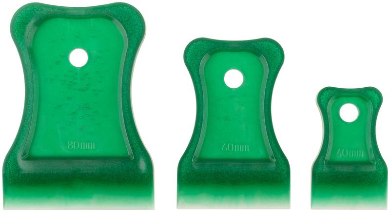 Набор шпателей мягких 40; 60; 80мм пластик цвет. (3 предмета) КУРС 06881