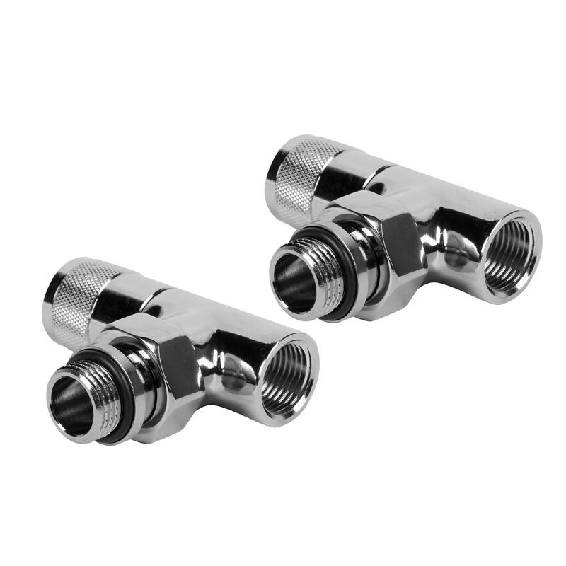 Набор дизайн-вентилей PIANO угловой 1/2дюйм хром Royal Thermo НС-1144294