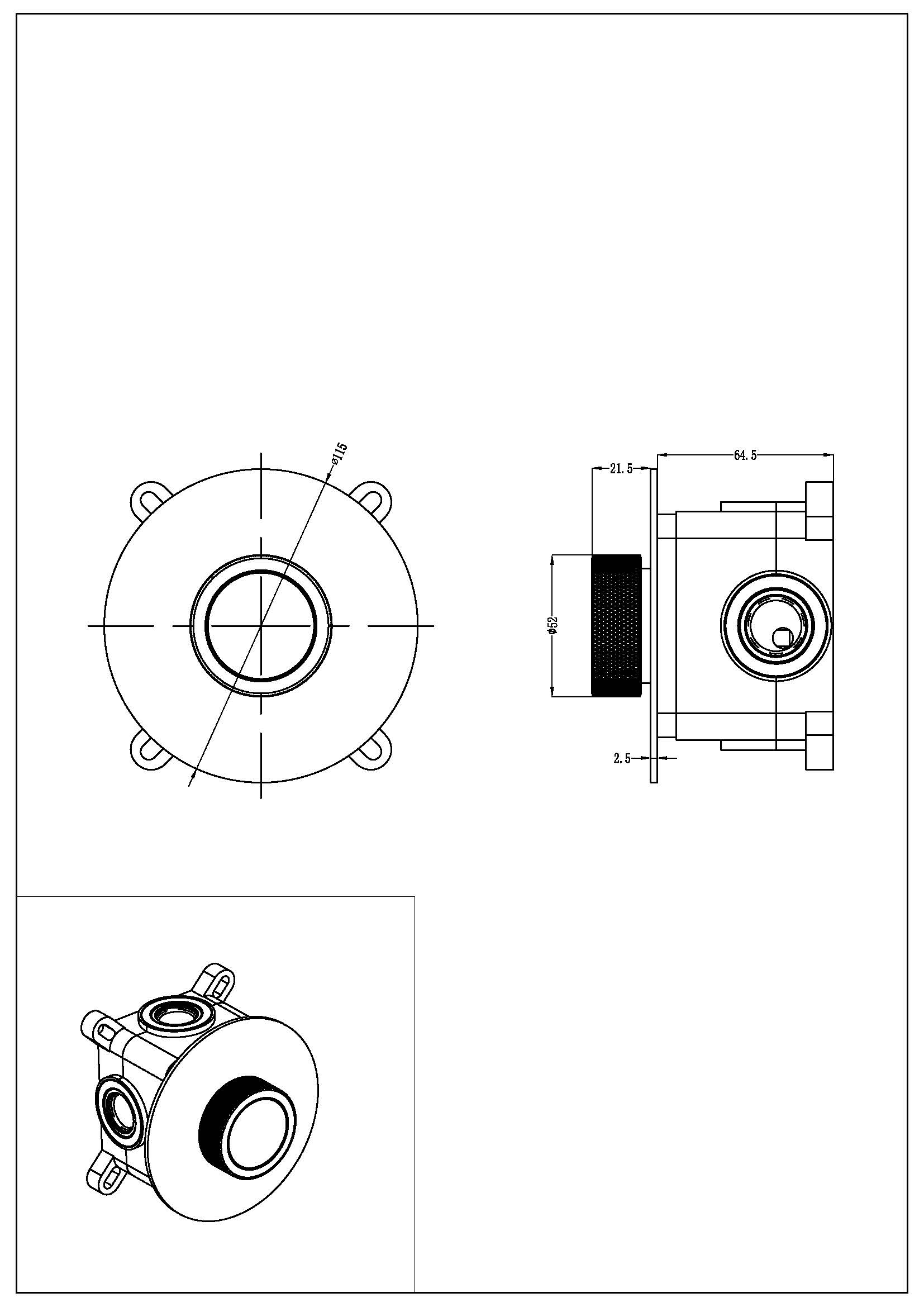 Смеситель автоматический встроенный TECH Gun Metal