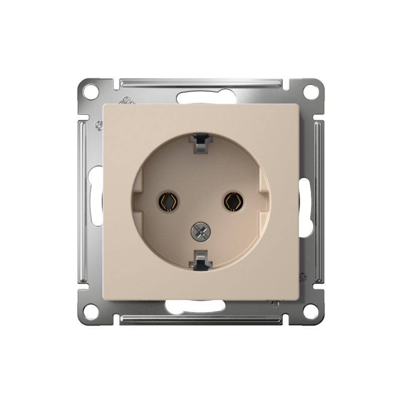 Розетка AtlasDesign 16А с заземл. механизм песочн. SE ATN001243