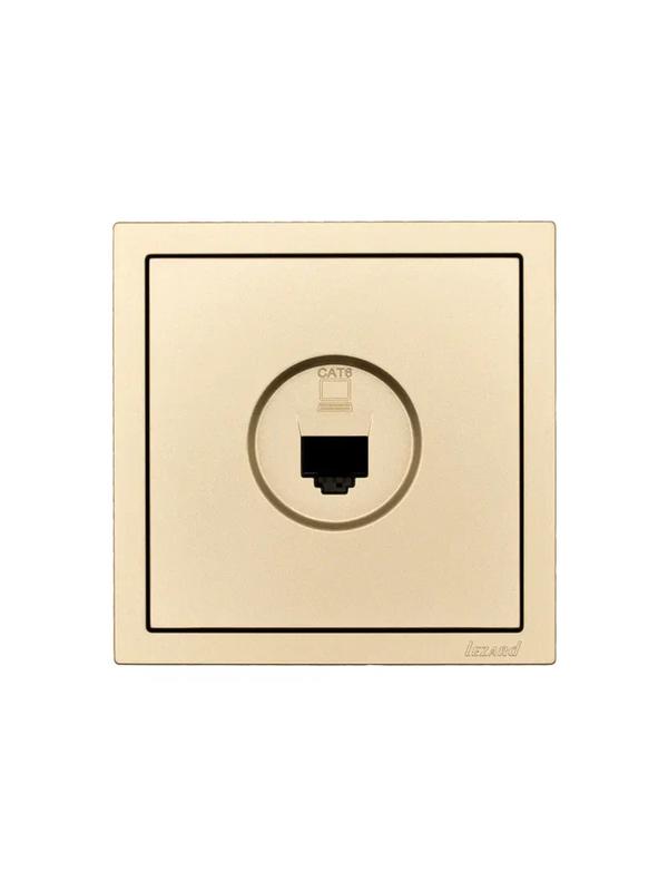 Розетка компьютерная 1-мест. СП ZIMA IP20 зол. LEZARD 704-3688-140