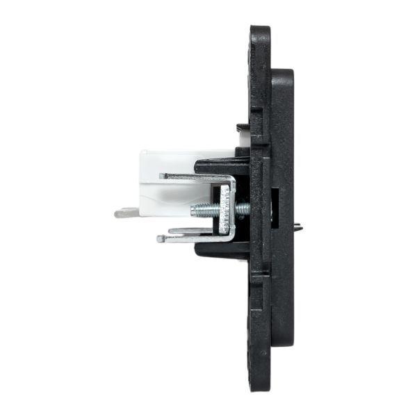 Розетка компьютерная 2-м Стокгольм RJ-45 механизм черн. EKF EZK02-035-10