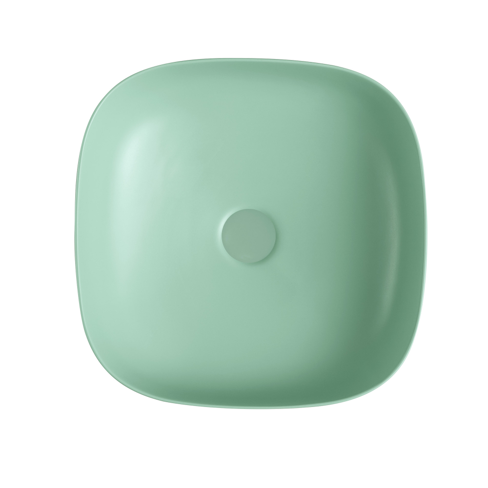 Раковина накладная ABBER Rechteck AC2217MBG зеленая матовая