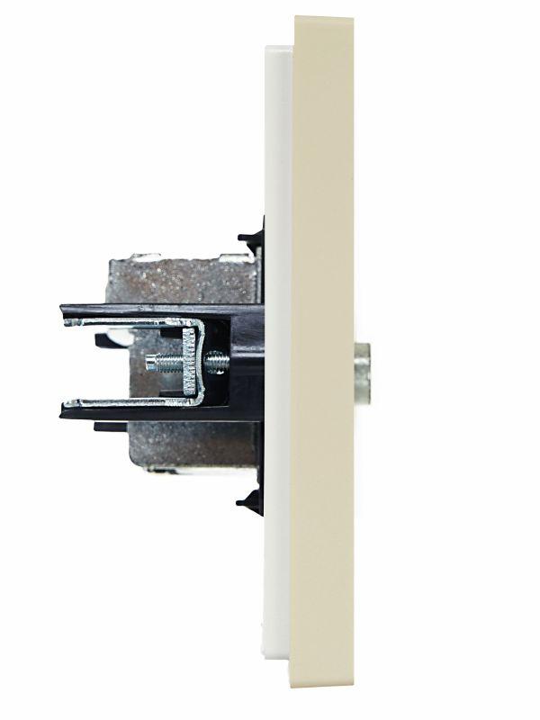 Розетка TV проходная FORTE&PIANO FP429 ваниль IEK FP-A10-P-K10