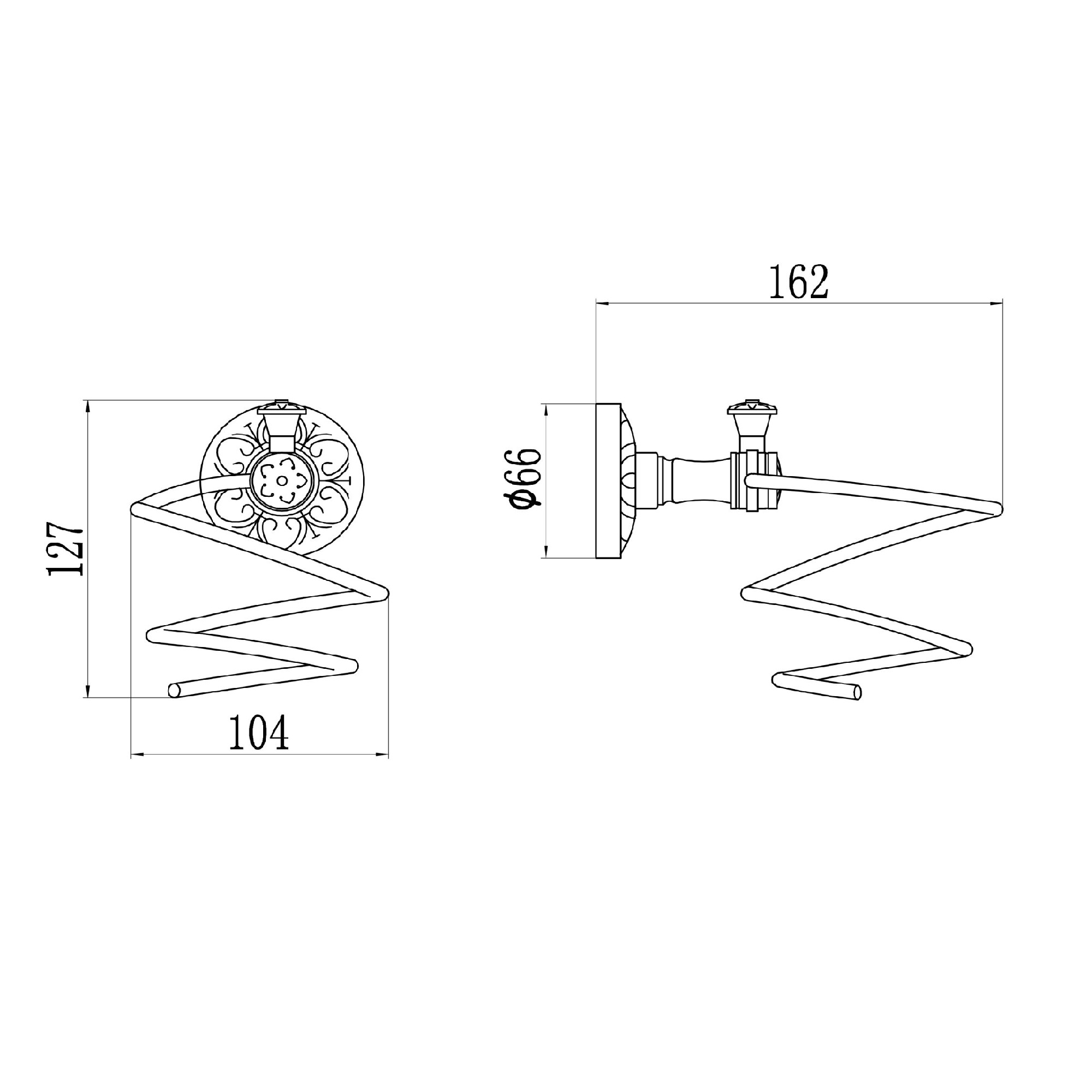 Держатель для фена Savol S-005855B, золото