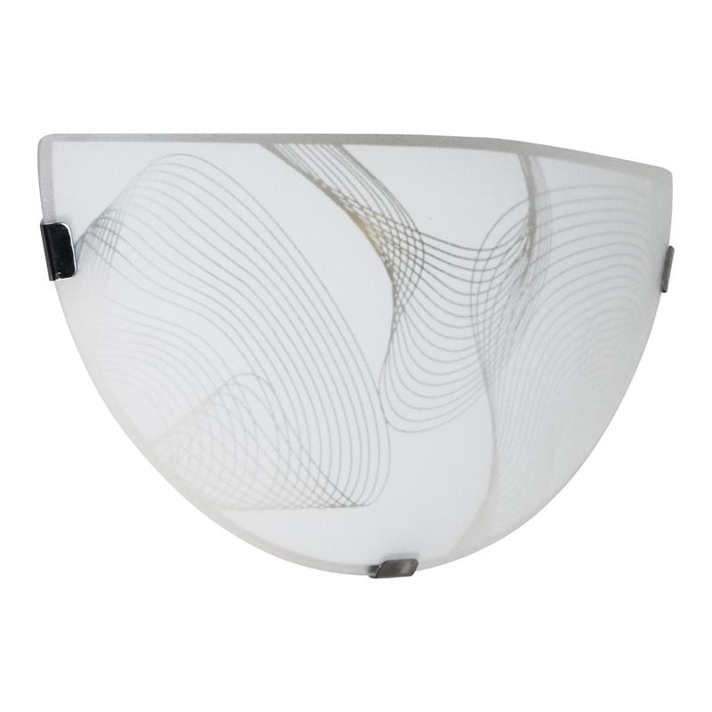 Светильник НББ 21-60 М19 "Бриз" 300/2 1х60Вт E27 IP20 матов. бел./клипсы штамп метал. (инд. упак.) Элетех 1005205921