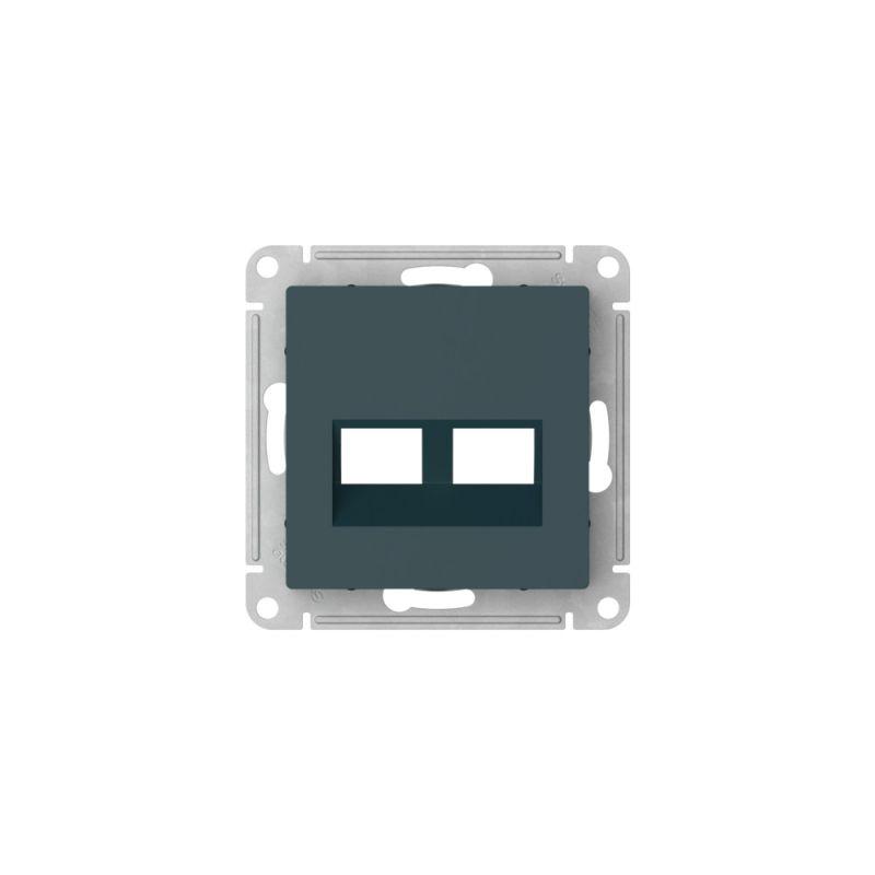 Накладка двойная AtlasDesign для информационных функций типа Keystone изумруд. SE ATN000890