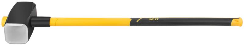 Кувалда кованая 900мм 10кг фибергласовая обратная усилен. ручка FIT 45255