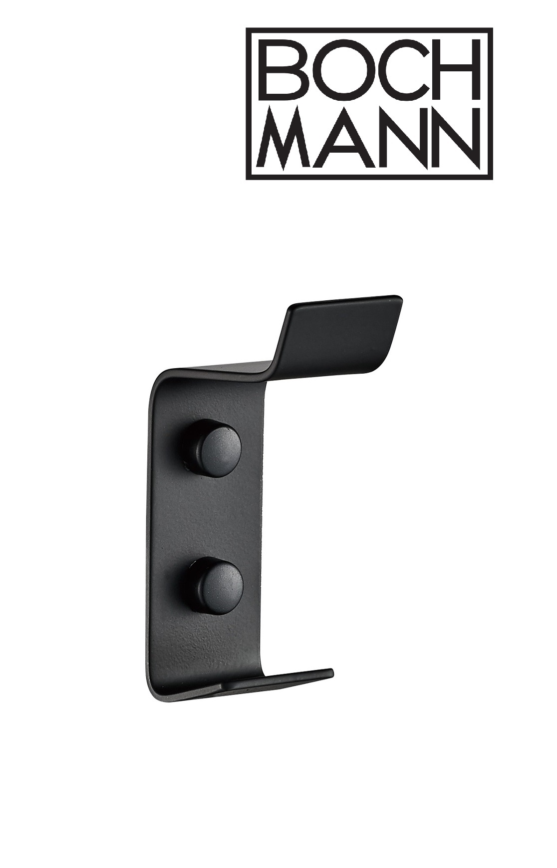 Крючок настенный CR-D01-08MB из нержавеющей стали BOCH MANN, цвет черный