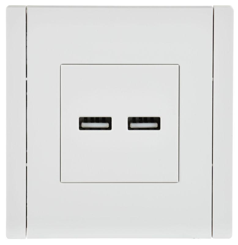 Розетка USB A+A 3.1А FORTE&PIANO FP249 бел. IEK FP-U21-D31-K01