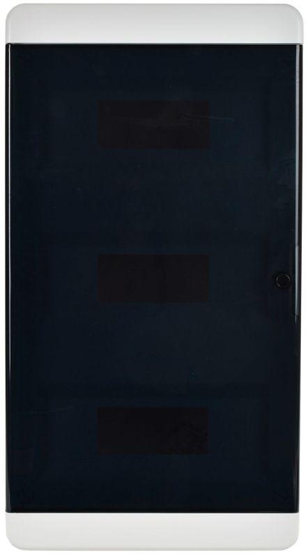 Корпус ЩРВ-П-36 TEKFOR IP41 черн. прозр. дверь пластик. IEK TF5-KP12-V-36-41-K01-K03