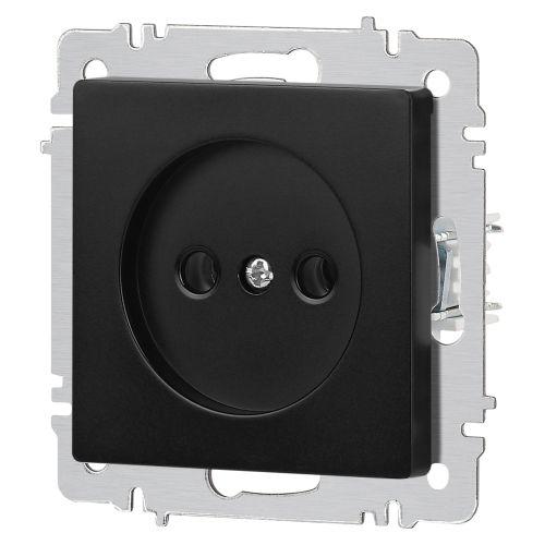 Розетка 1-м СП Accent 6-201-05 16А IP20 250В 2P антрацит Intro Б0063665