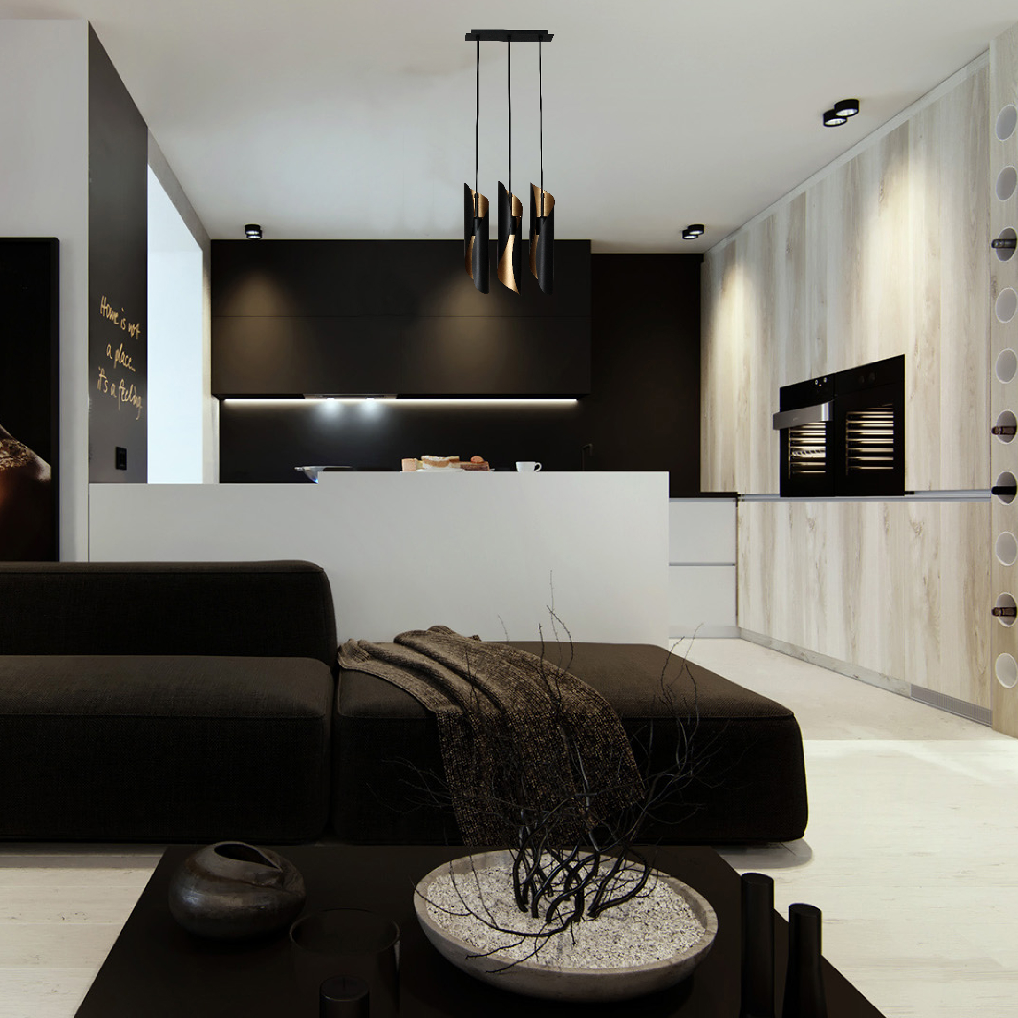 Светильник Маэстро 2 232 черн./зол.НСБ 01-3х60-156 Е27 ИУ