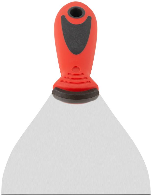 Шпатель 100мм прорезиненная ручка нерж. сталь КУРС 06714