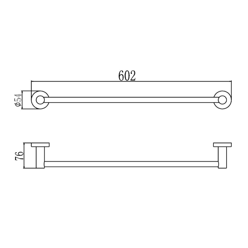 Полотенцедержатель Savol S-005624C, матовое золото