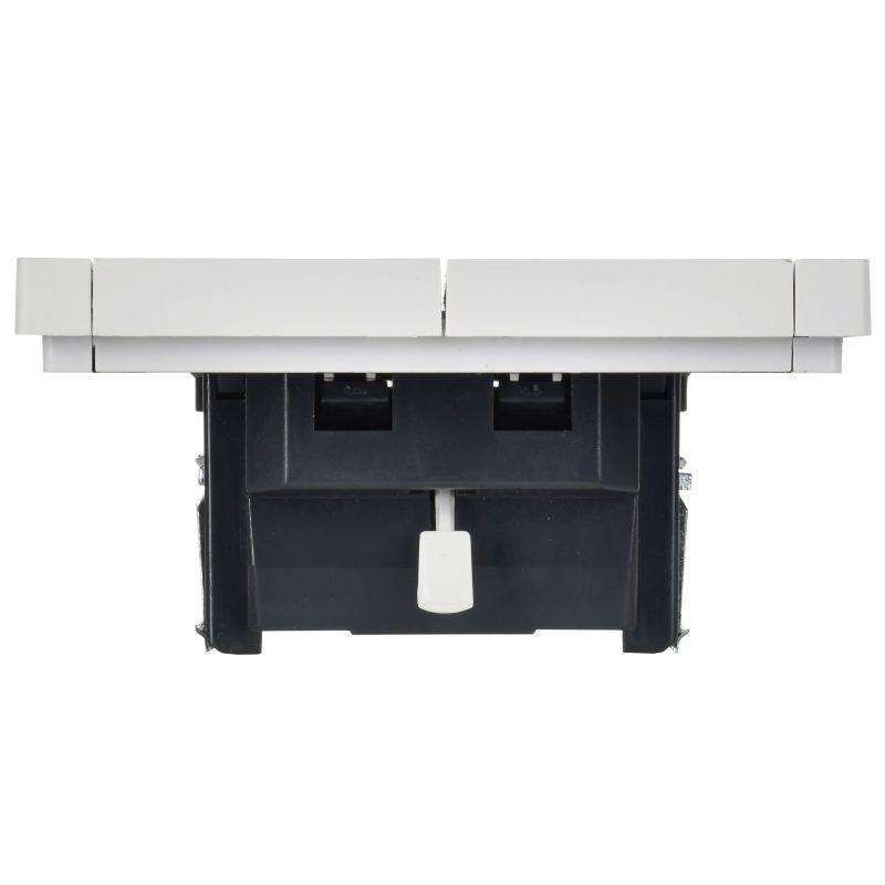 Выключатель жалюзи СП FORTE&PIANO 10А FP211 бел. IEK FP-V15-0-10-1-K01