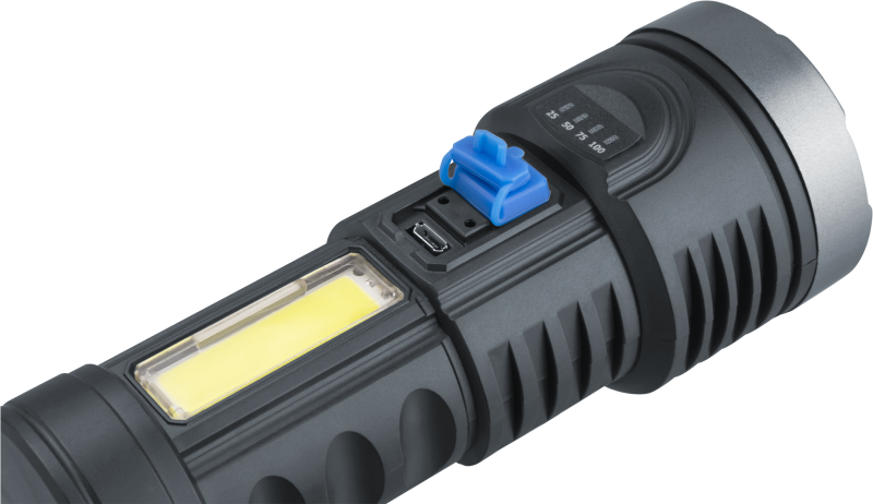 Фонарь аккумуляторный светодиодный 95 558 NPT-CP28-ACCU пласт. 1LED 1Вт+1СОВ 3Вт Li-Ion 4В универсальный NAVIGATOR 95558