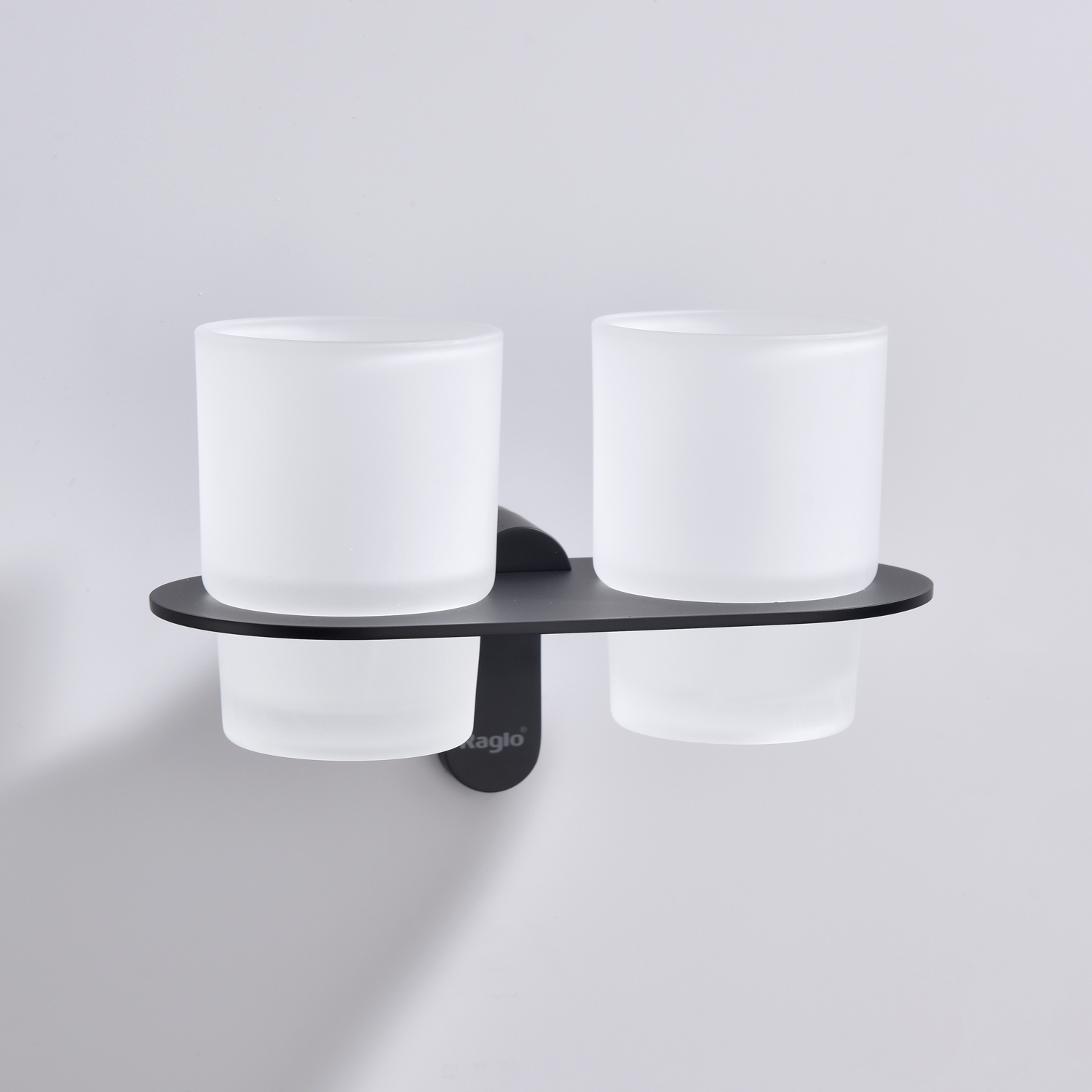 Стакан для ванной комнаты двойной Raglo R300.08.06, черный