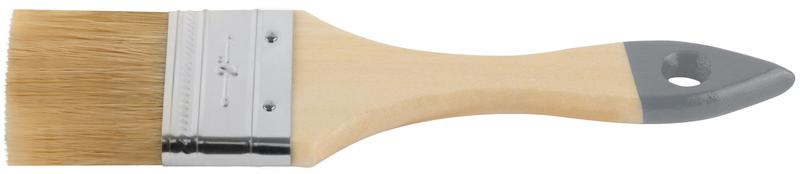 Кисть флейцевая "Лайт" 2дюйм (50мм) натур. свет. щетина деревянная ручка КУРС 00805