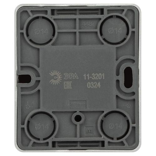 Розетка 1-м ОП Эксперт 11-3201-03 TV IP20 алюм. Эра Б0062996