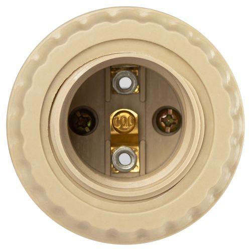 Патрон E27 с проводом 30см пластик. беж. Эра Б0069588