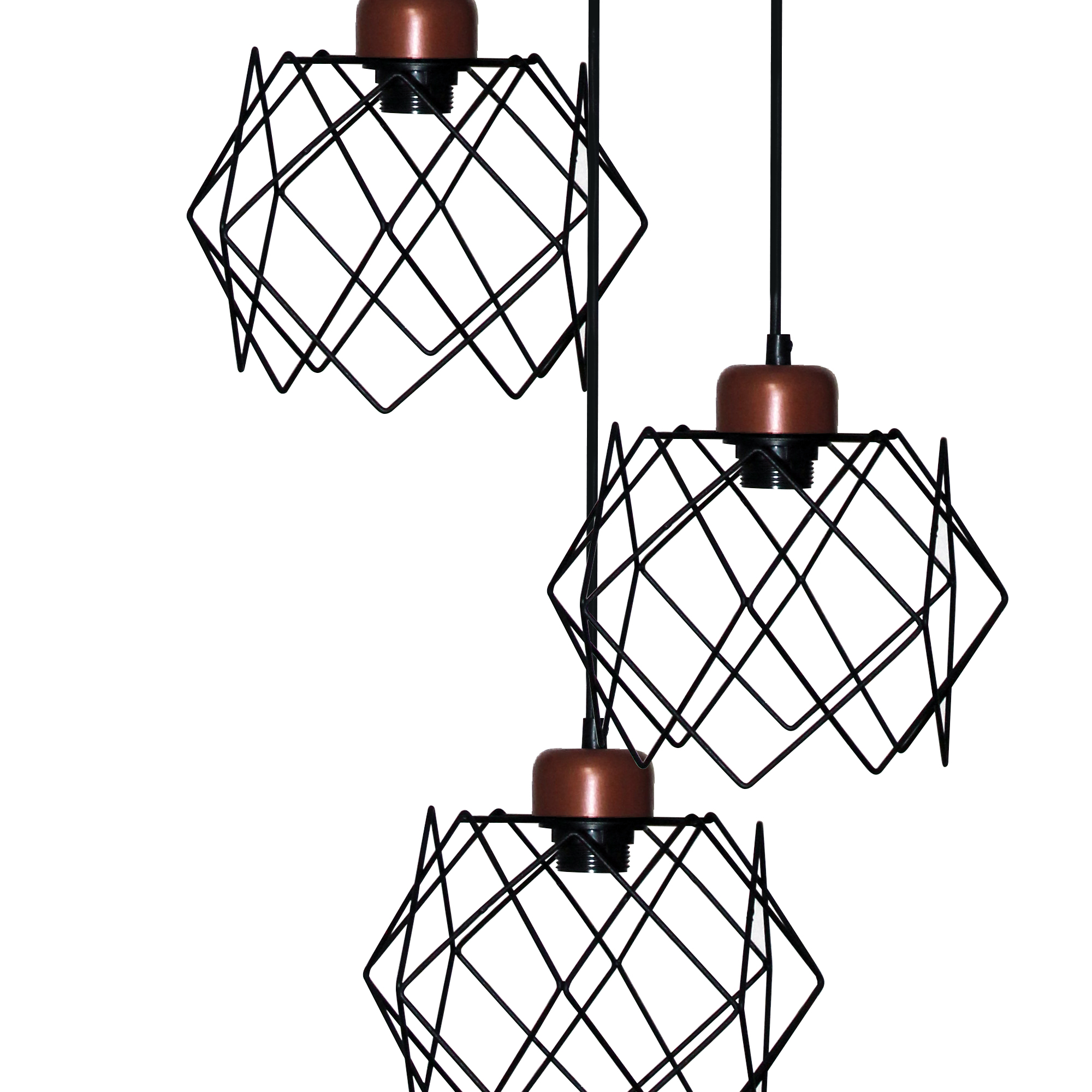 Светильник Сигма 232 черн.муар медь НСБ 01-3х60-163 Е27 ИУ