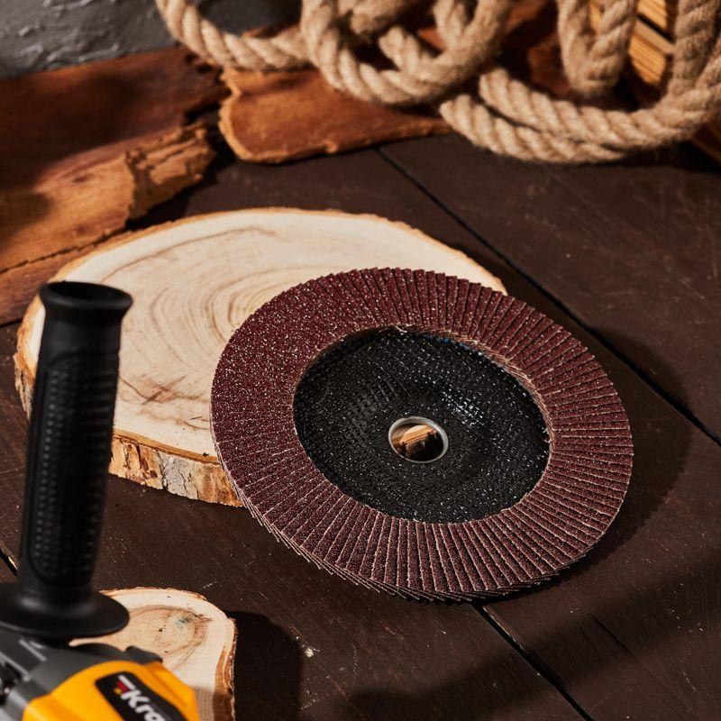 Круг лепестковый торцевой P40 180х22.2мм Kranz KR-90-0021