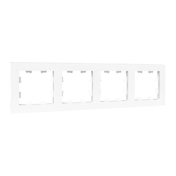 Рамка 4-м Эпика пластик бел. EKF UP1-FPW-04