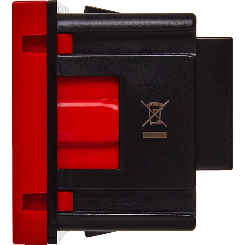 Розетка 2мод. 16А 250В 90град. с заземл. защ. шторки винт. зажимы красн. ИЭК Leg 4525047