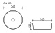 Умывальник чаша накладная круглая Element 360*360*120мм, CN5001