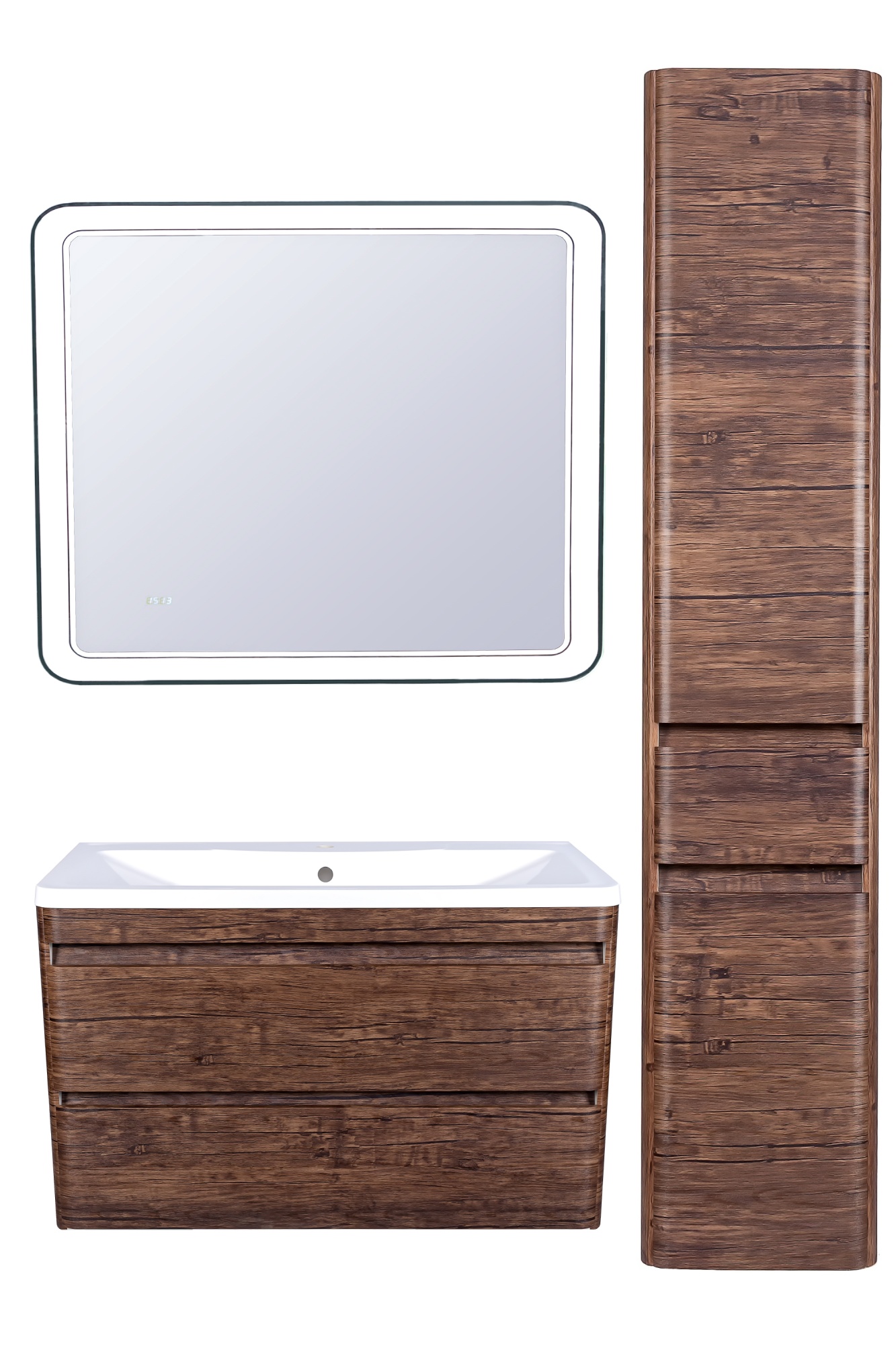 Тумба подвесная "Атлантика 100", Люкс старое дерево, PLUS