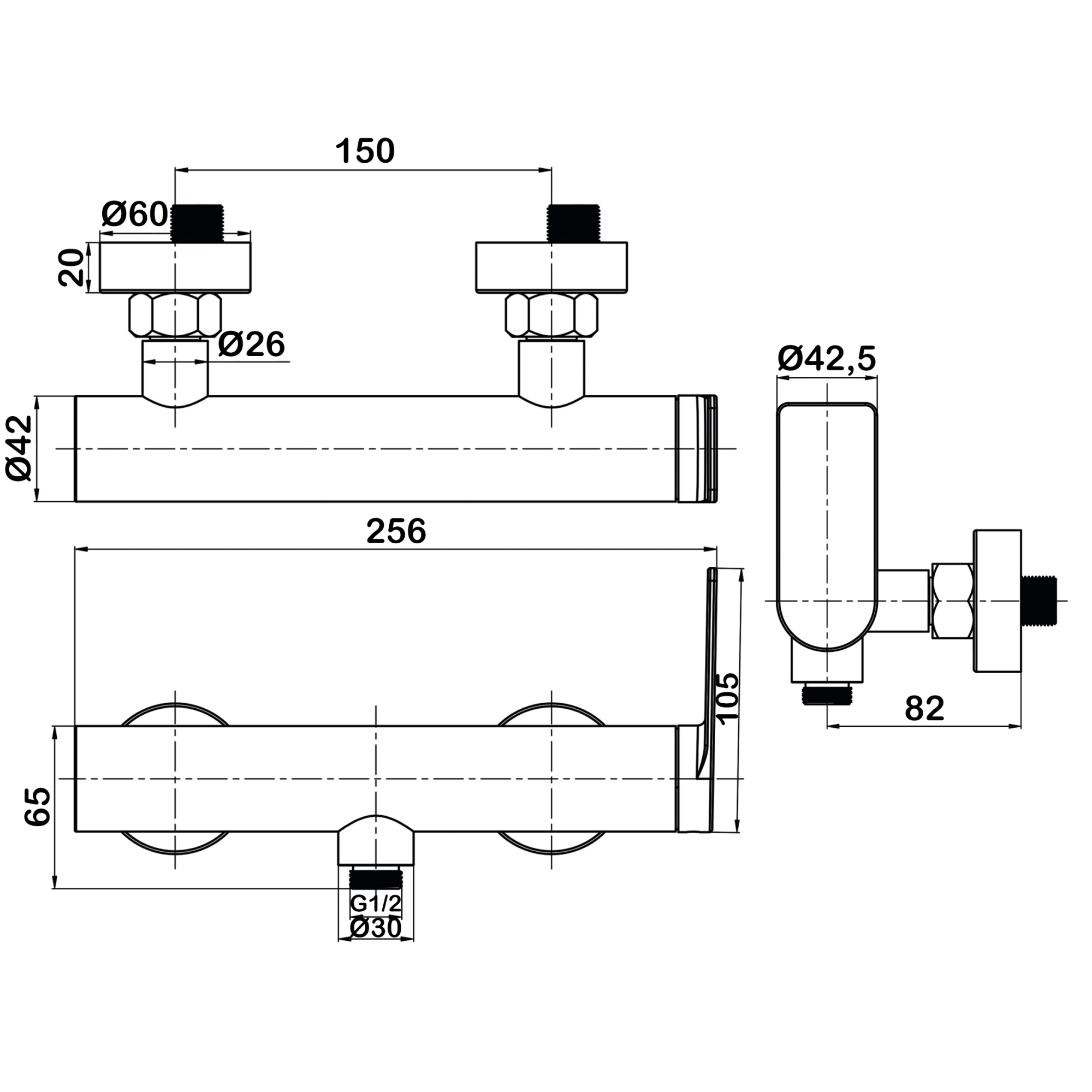 Смеситель для душа Swedbe Velo 2420
