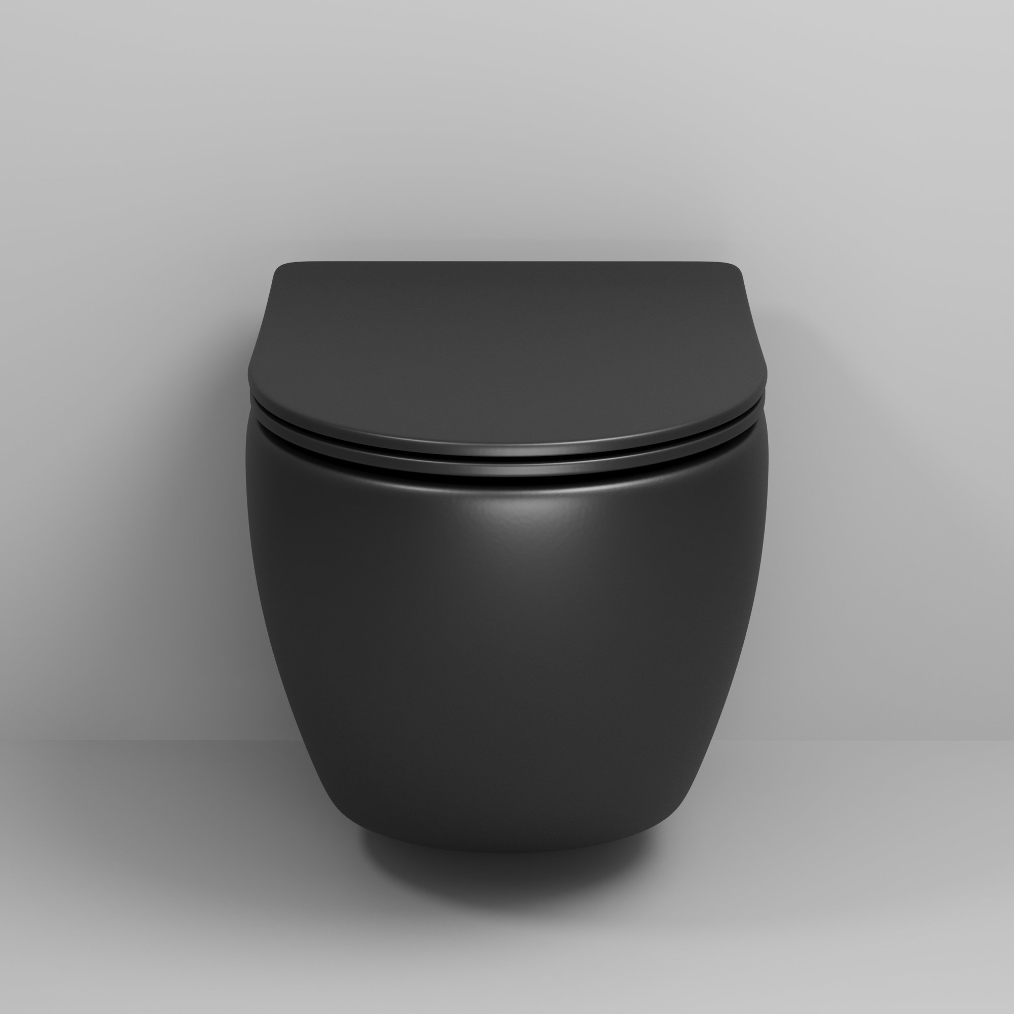 Унитаз gr-4455bms color (490*370*360) подвесной безободковый