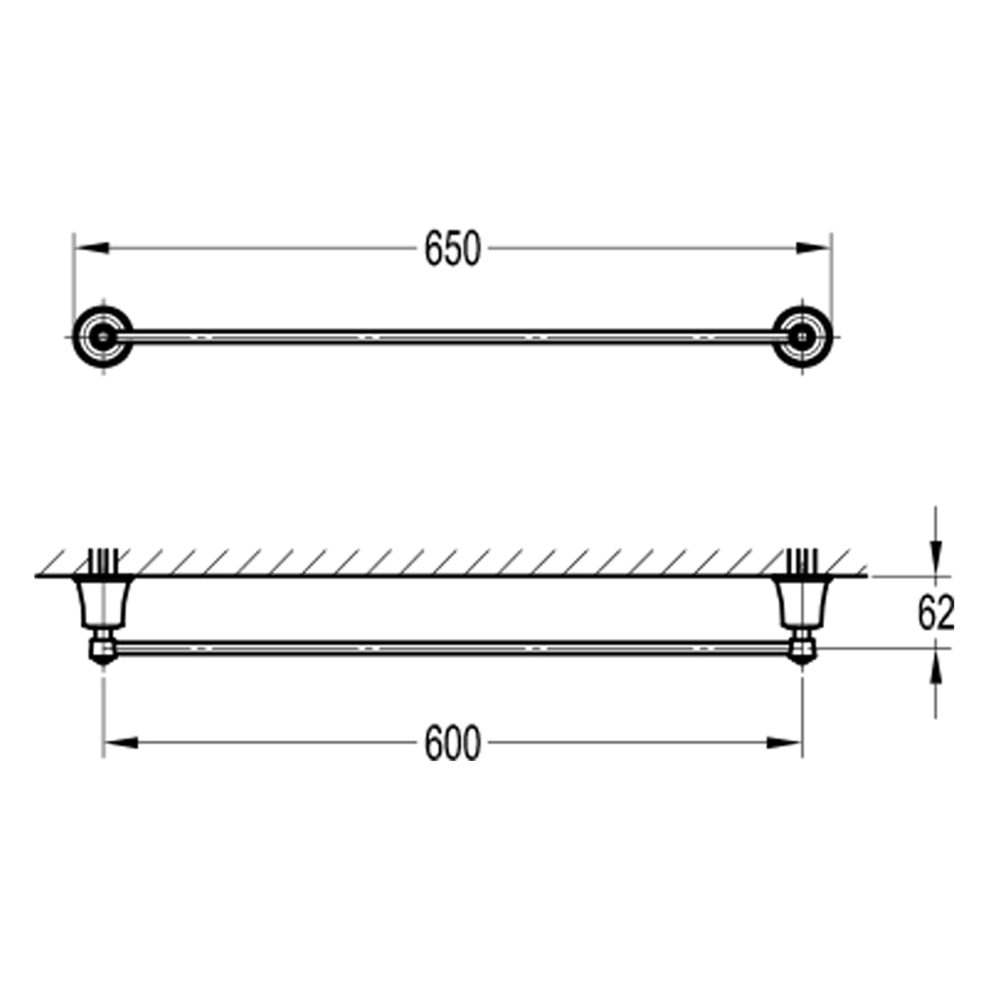 Полотенцедержатель одинарный Swedbe Terracotta Art 2537