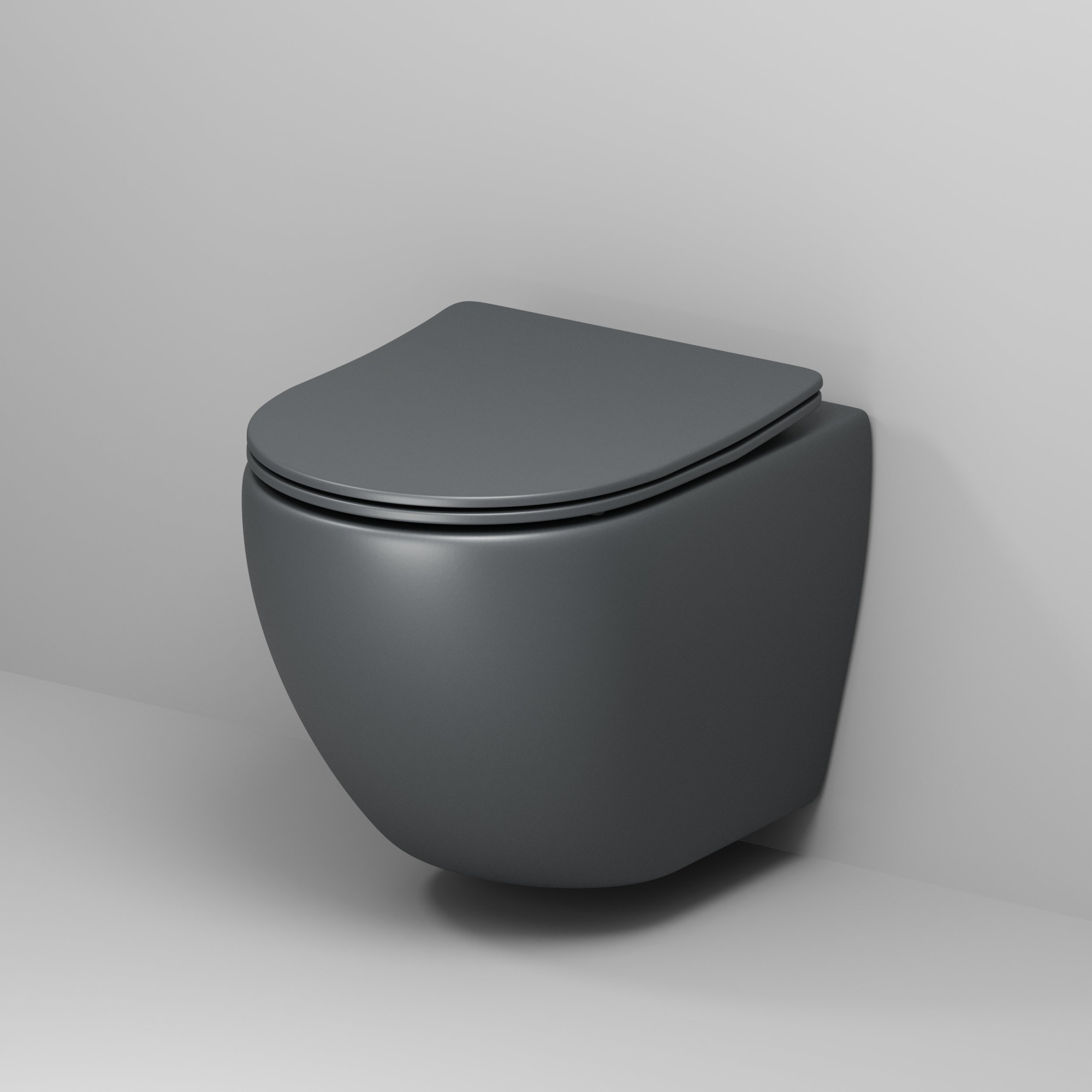 Унитаз gr-4455gms color (495*365*375) подвесной безободковый