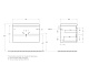 База под раковину подвесная CEZARES MOLVENO-80-2C-SO-LG