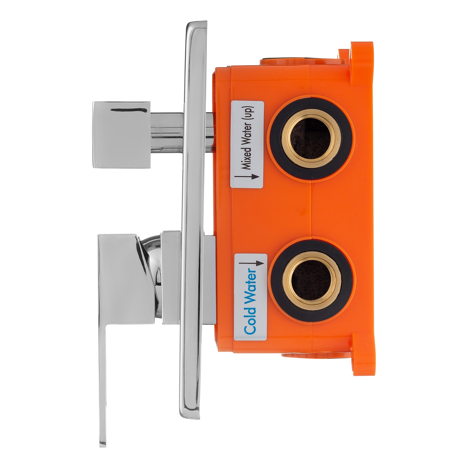 Смеситель встраиваемый подключение на 3 выхода в монтажном боксе Swedbe Platta 5520