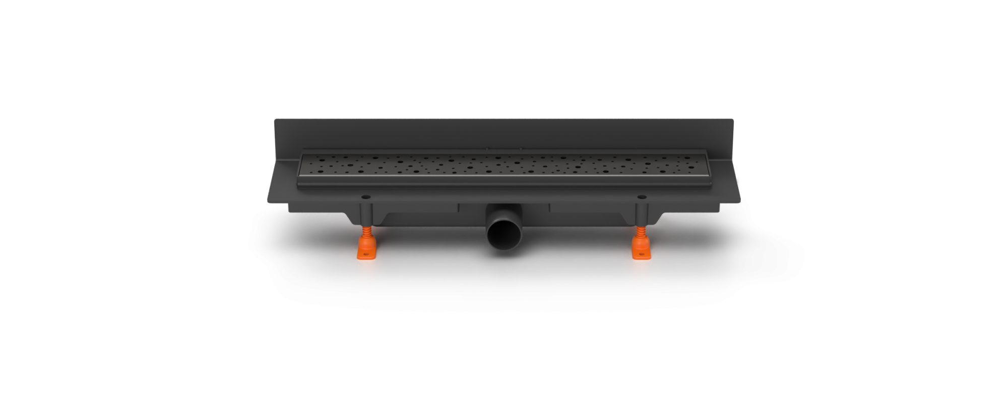 Душевой лоток 45 см Creto Points CRE-450 PB-P с решеткой. черный