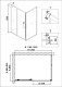 Душевое ограждение NG-42-12AG-A90G (120*90*195) прямоугольник, дверь раздвижная